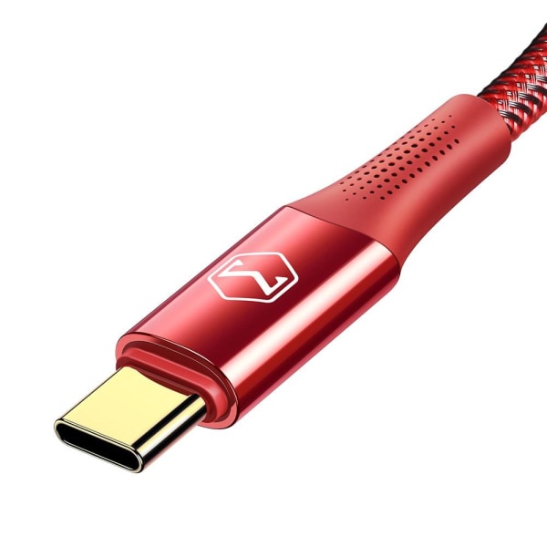 Mcdodo 1.2m 100W USB-C/USB-C Elbow Laddkabel Röd