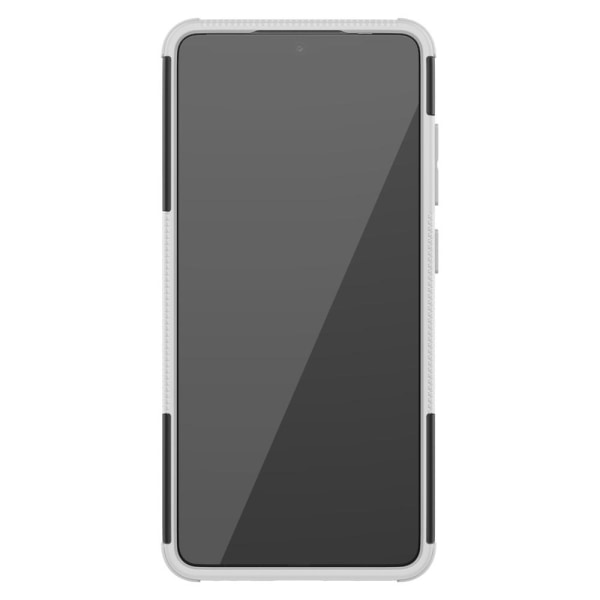 Samsung Galaxy A52 / A52s - Ultimata Stöttåliga Skalet med Stöd White Vit