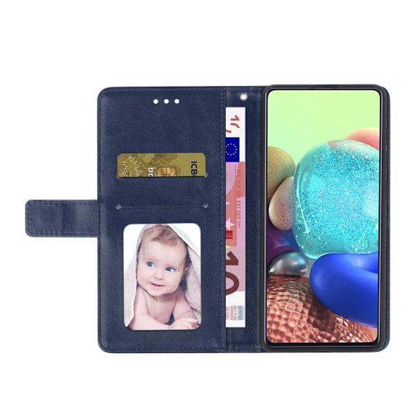 Motorola Edge 30 Fusion 5G Fodral Y-Shape Läder Mörk Blå