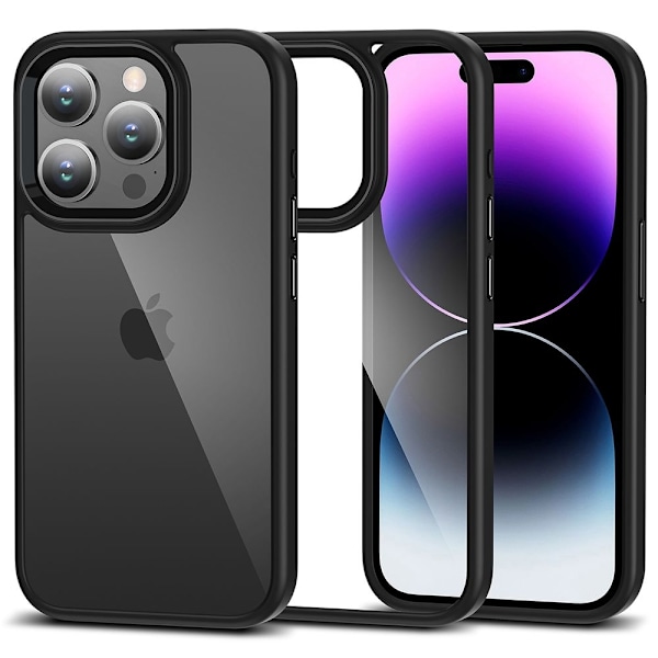Tech-Protect iPhone 15 Pro Max Skal Hybrid Magmat Svart/Transparent