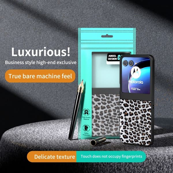 Motorola Razr 60 / 50 5G Mobilskal Leopard Mönster