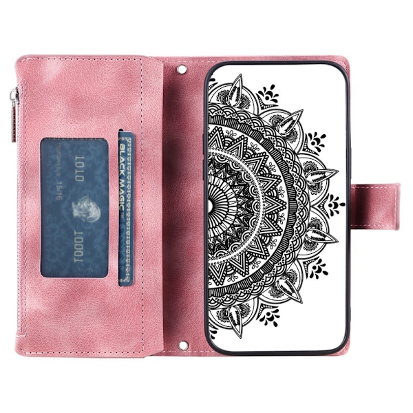 Xiaomi Redmi Note 14 5G Fodral Mandala Läder Roséguld