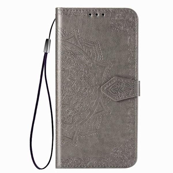 Samsung Galaxy A51 - Mandala Plånboksfodral - Grå Grey Grå