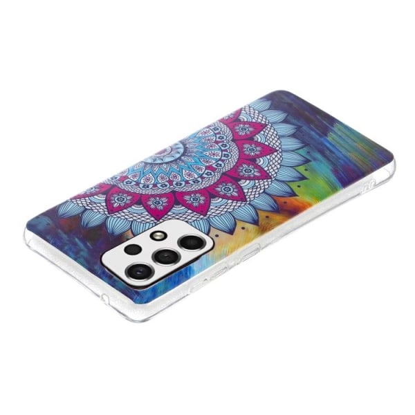 Samsung Galaxy A33 5G Skal Glow-in-dark Mandala Blomma