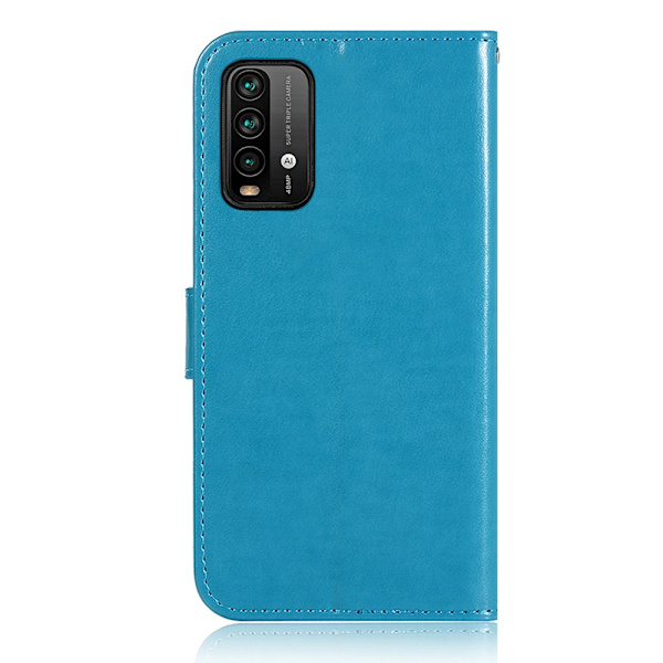 Xiaomi Redmi 9T - Dream Catcher Läder Fodral - Blå Blue Blå