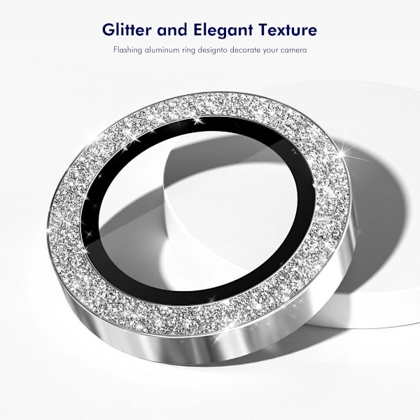 ENKAY Samsung Galaxy S26 Linsskydd Glitter Blå