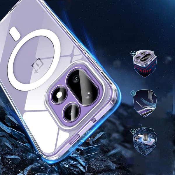 Tech-Protect OnePlus 15 Skal MagSafe FlexAir Hybrid Transparent