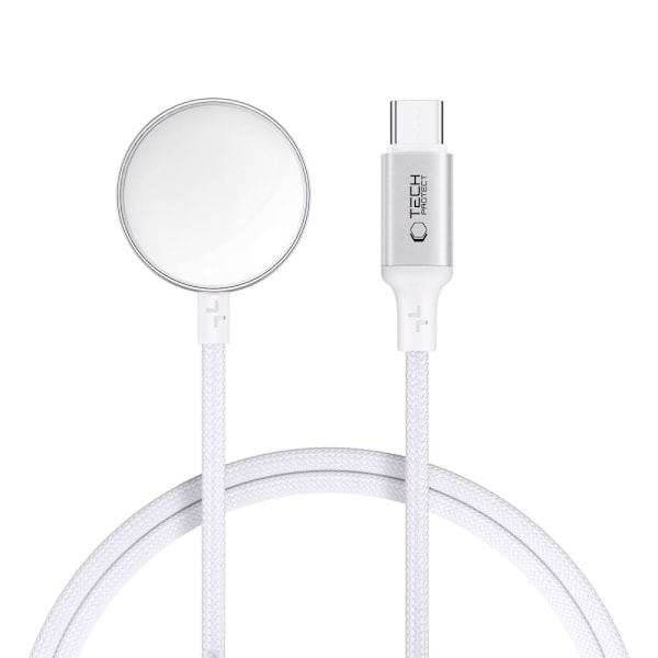 Tech-Protect 1m Apple Watch Laddare UltraBoost USB-C Vit