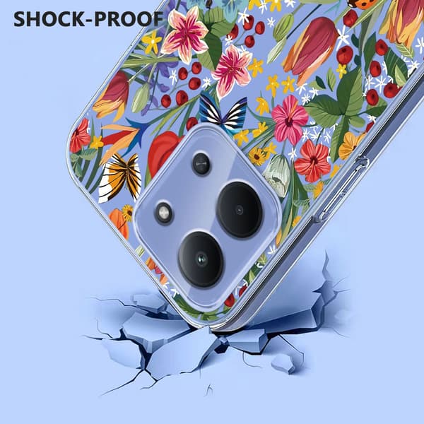 Xiaomi Redmi 15C Skal Med Tryck Blommor