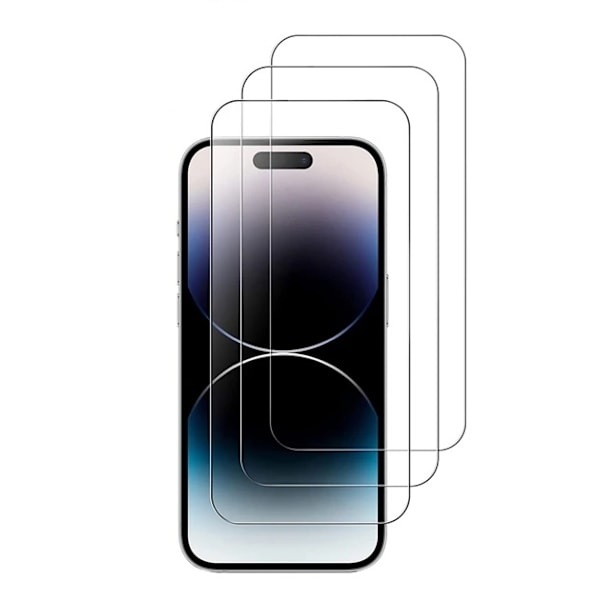 3-Pack - iPhone 16 Pro Max Härdat Glas Skärmskydd