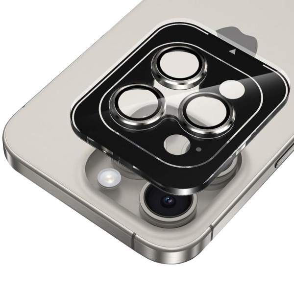 HOFI iPhone 15 Pro / 15 Pro Max Linsskydd CamRing Pro+ Svart