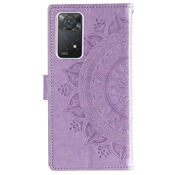 Xiaomi Redmi Note 11 Pro 5G Fodral Mandala Läder Lila