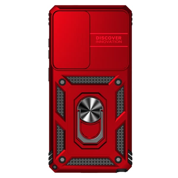 Samsung Galaxy S26 Ultra Skal CamShield Ring Hybrid Röd