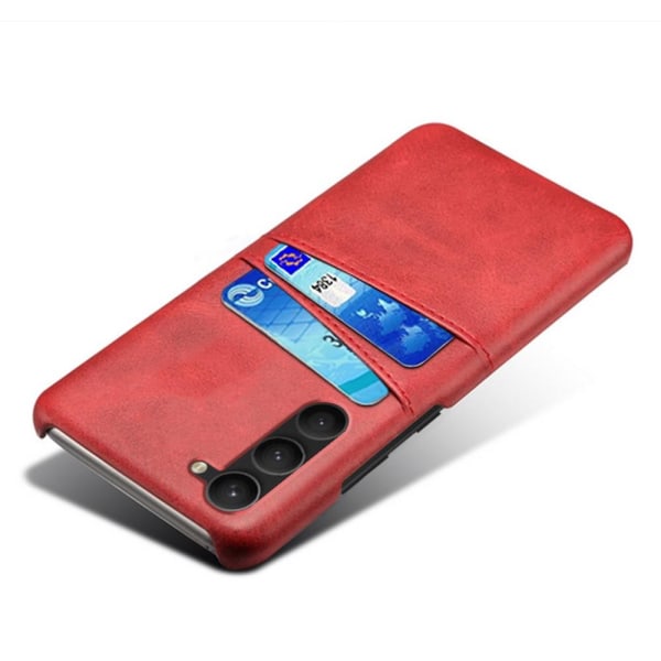 KSQ Samsung Galaxy S23 Plus Skal Med 2 Kortfack Röd