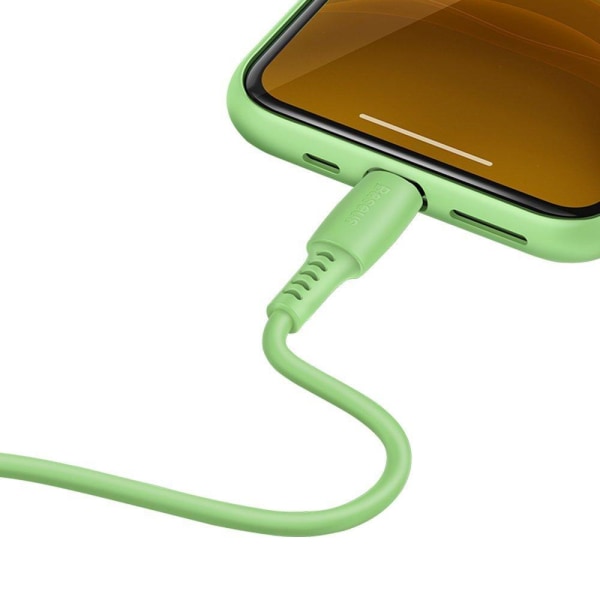 Baseus 1.2m 18W USB-C PD - Lightning Kabel - Grön Green Grön