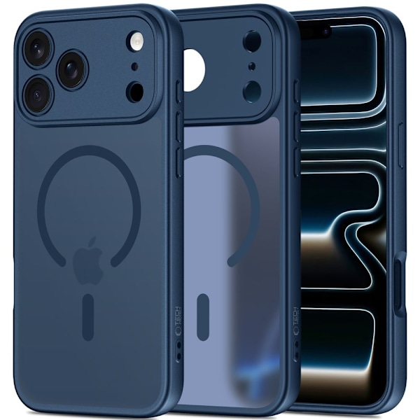 Tech-Protect iPhone 17 Pro Skal MagSafe BasicMag Deep Blue