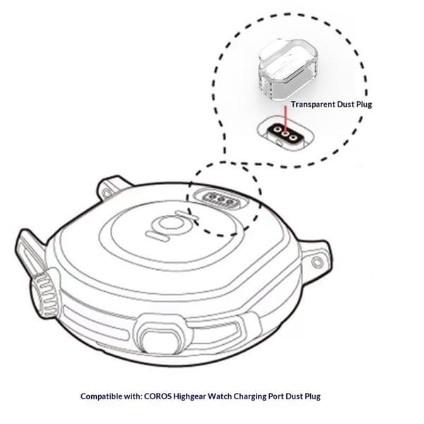 Coros Apex 2 Pro/Apex 2/Apex Pro Dammplugg TPU