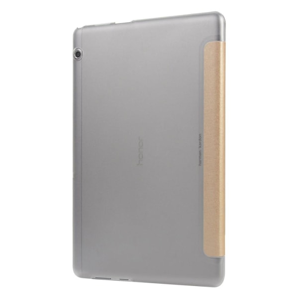 Huawei MediaPad T5 10 - Slimfit Tri-Fold Fodral - Guld Gold Guld