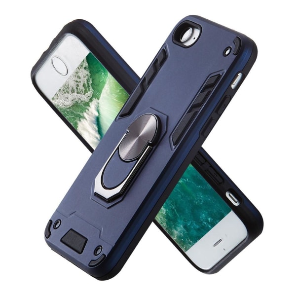 iPhone 7/8/SE (2020/2022) - Hybrid Armor Ring Skal - Mörk Blå Mörkblå