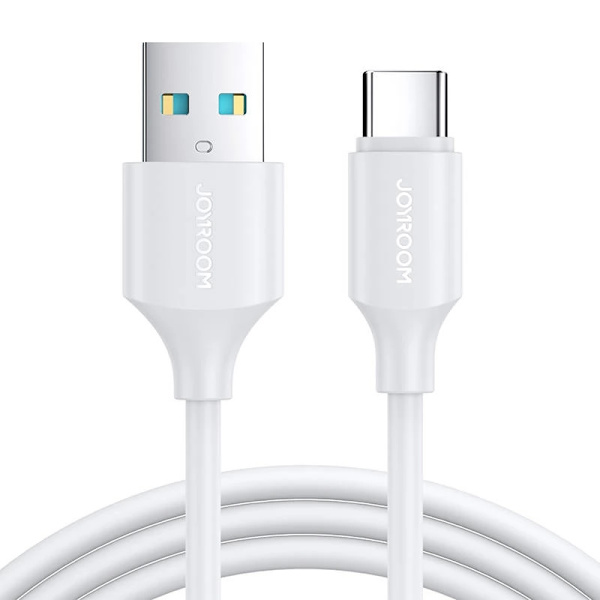 Joyroom 25 cm 3A USB-C Laddningskabel Vit