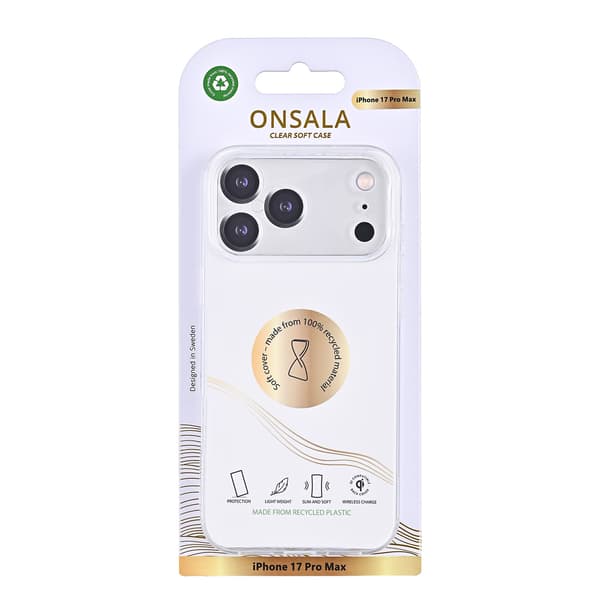 Onsala iPhone 17 Pro Max Skal TPU Transparent