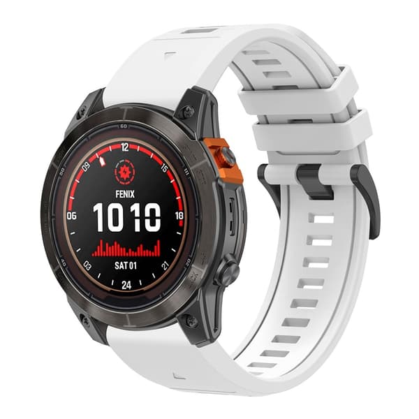 Garmin Fenix 26 mm Armband Quick Release Silikon Vit