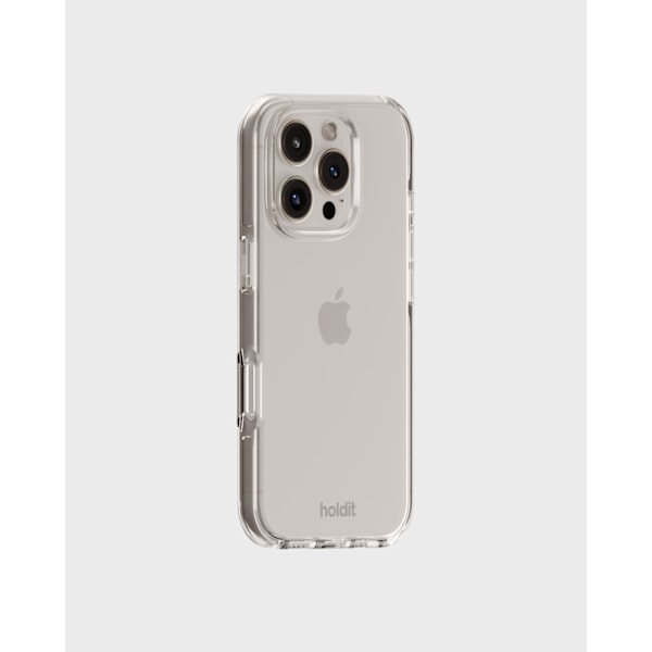 holdit iPhone 16 Pro Mobilskal Seethru Vit