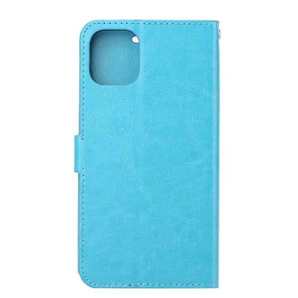 iPhone 12 Pro Max - Crazy Horse Fodral - Ljus Blå LightBlue Ljus Blå