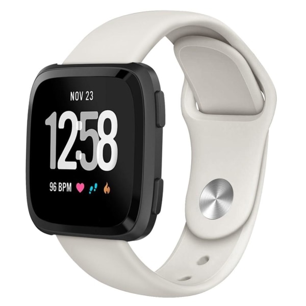 Silikon Armband Fitbit Versa/Versa 2/Versa Lite - Ljus Beige