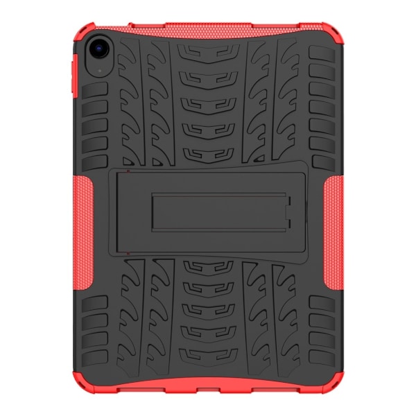 iPad 11 2025 / 10.9 2022 Skal Rugged Kickstand Armor Röd
