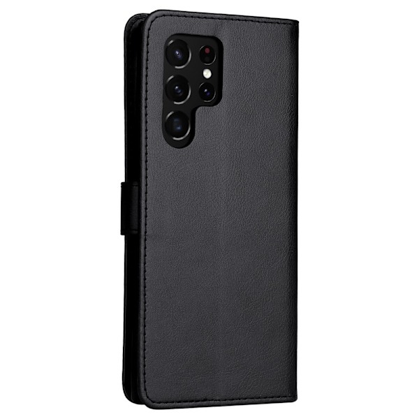 Samsung Galaxy S22 Ultra Fodral Läder Svart