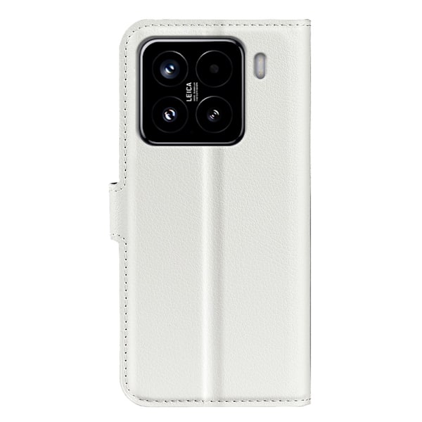 Xiaomi 15 Fodral Litchi Läder Vit