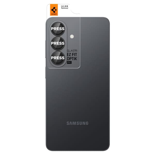 Spigen Galaxy S26 2-PACK Linsskydd Optik Pro GLAS.tR "Ez Fit" Svart