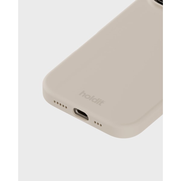 holdit iPhone 16 Pro Mobilskal Silikon Ljus Beige