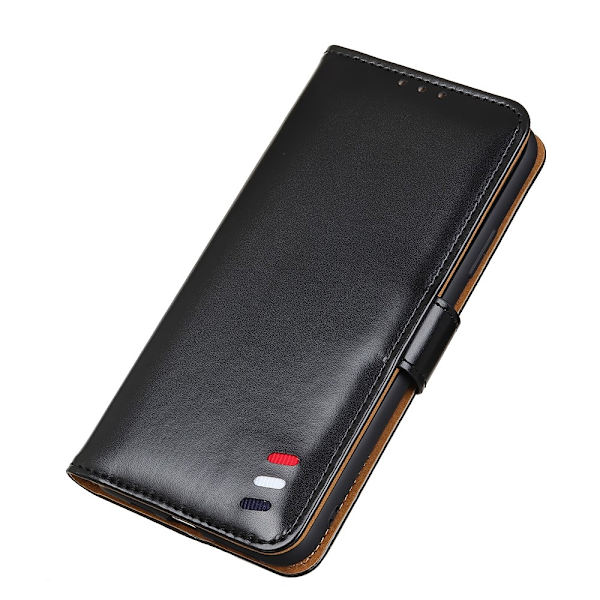 Xiaomi Mi 11 Ultra - Tri-Color Läder Fodral - Svart Black Svart
