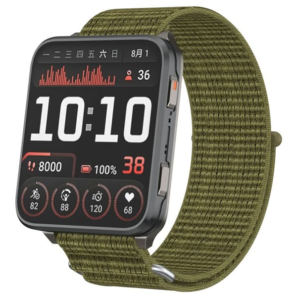 Garmin Venu X1 Armband Nylon Loop Oliv Grön