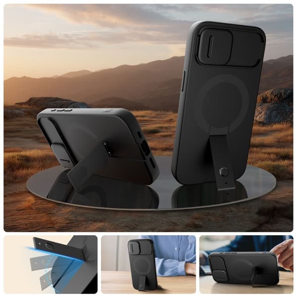 Tech-Protect iPhone 17e / 16e Skal MagSafe Kevlar Aura Svart