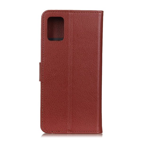 Samsung Galaxy Note 20 - Litchi Plånboksfodral - Brun Brown Brun