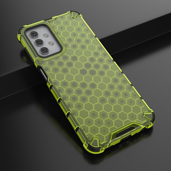 Samsung Galaxy A32 5G - Armor Honeycomb Textur Skal - Grön Green Grön