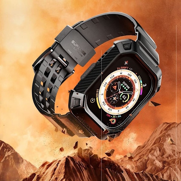 Supcase Apple Watch Ultra Skärmskydd/Armband Unicorn Beetle Pro Svart