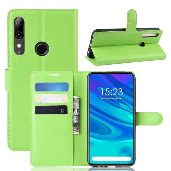 Huawei P Smart Z - Litchi Plånboksfodral - Grön Green Grön