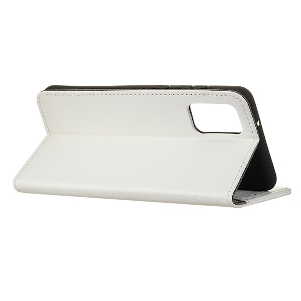 OnePlus 8T / 8T+ - Litchi Läder Fodral - Vit White Vit