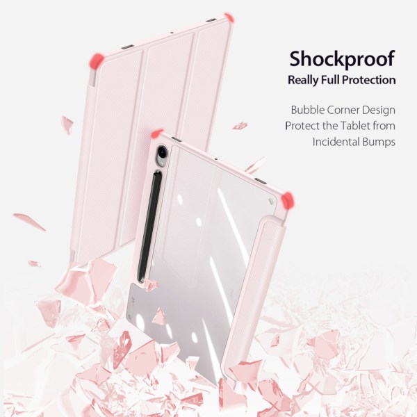 DUX DUCIS Galaxy Tab S9 Fodral TOBY Tri-Fold Rosa