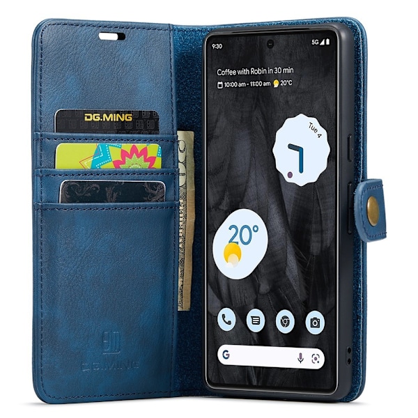 DG.MING Google Pixel 8 Pro 2in1 Magnet Fodral / Skal Blå