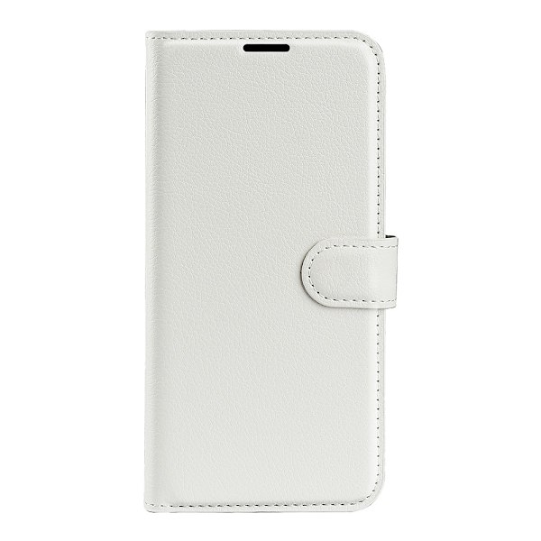 Motorola Moto G35 5G Fodral Litchi Läder Vit