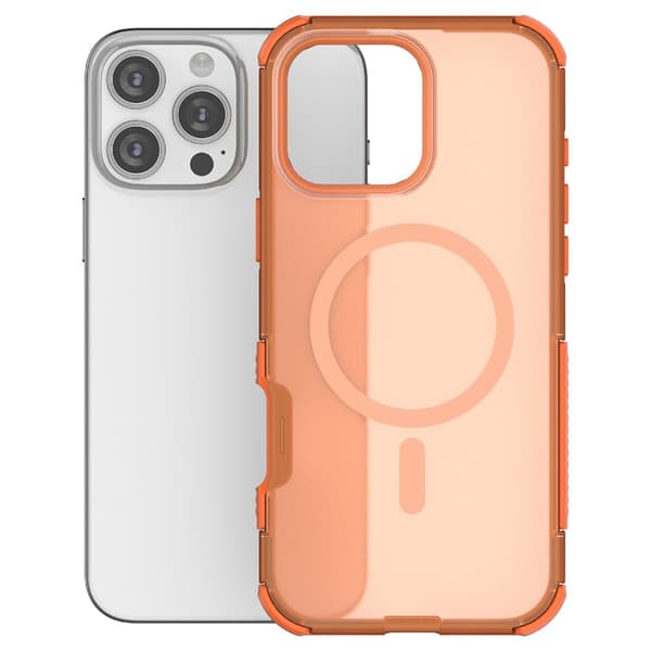 iPhone 16 Pro Max Skal MagSafe Shockproof Hybrid Orange