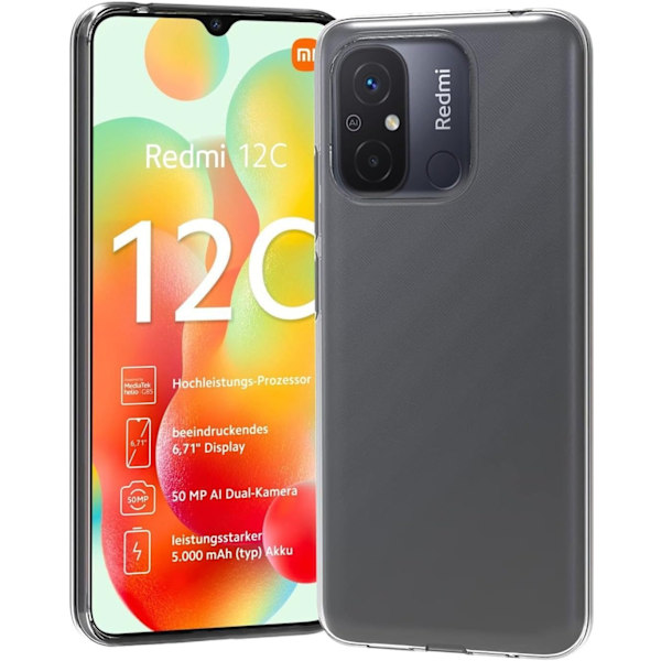 Xiaomi Redmi 12C Transparent mobilskal