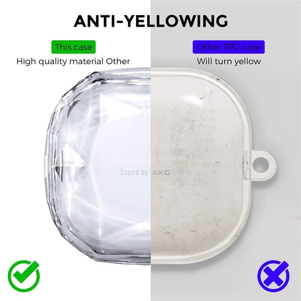 AHASTYLE Galaxy Buds 2/Pro/Live Skal Diamond Rosa