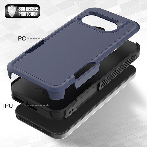 Google Pixel 9a Skal Extreme Shockproof Hybrid Blå