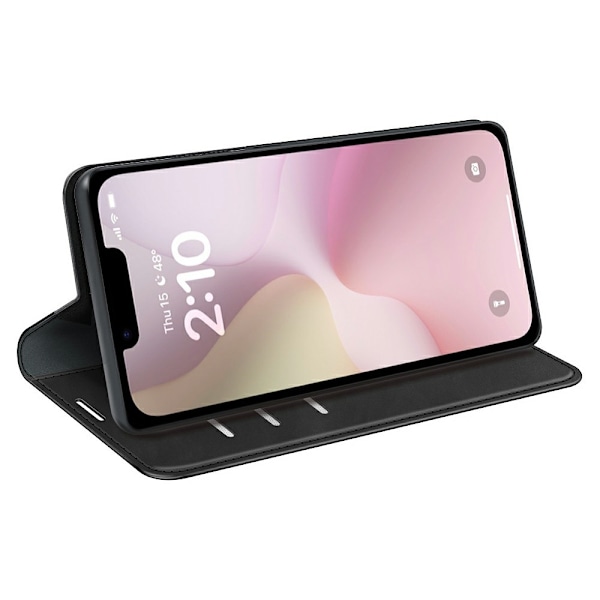 iPhone 16e Fodral Flip Skin Touch Svart